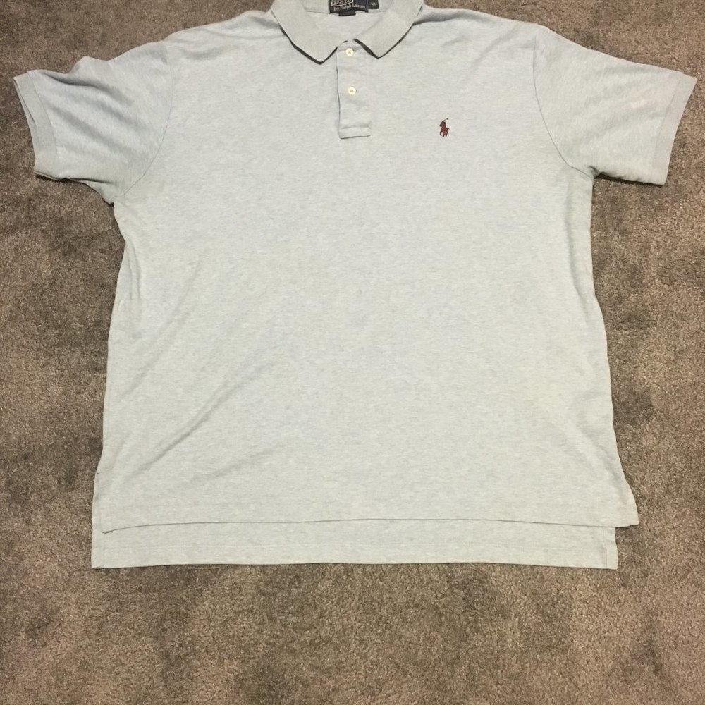 Polo by Ralph Lauren Blue Mens XL Polo w/ Red Logo